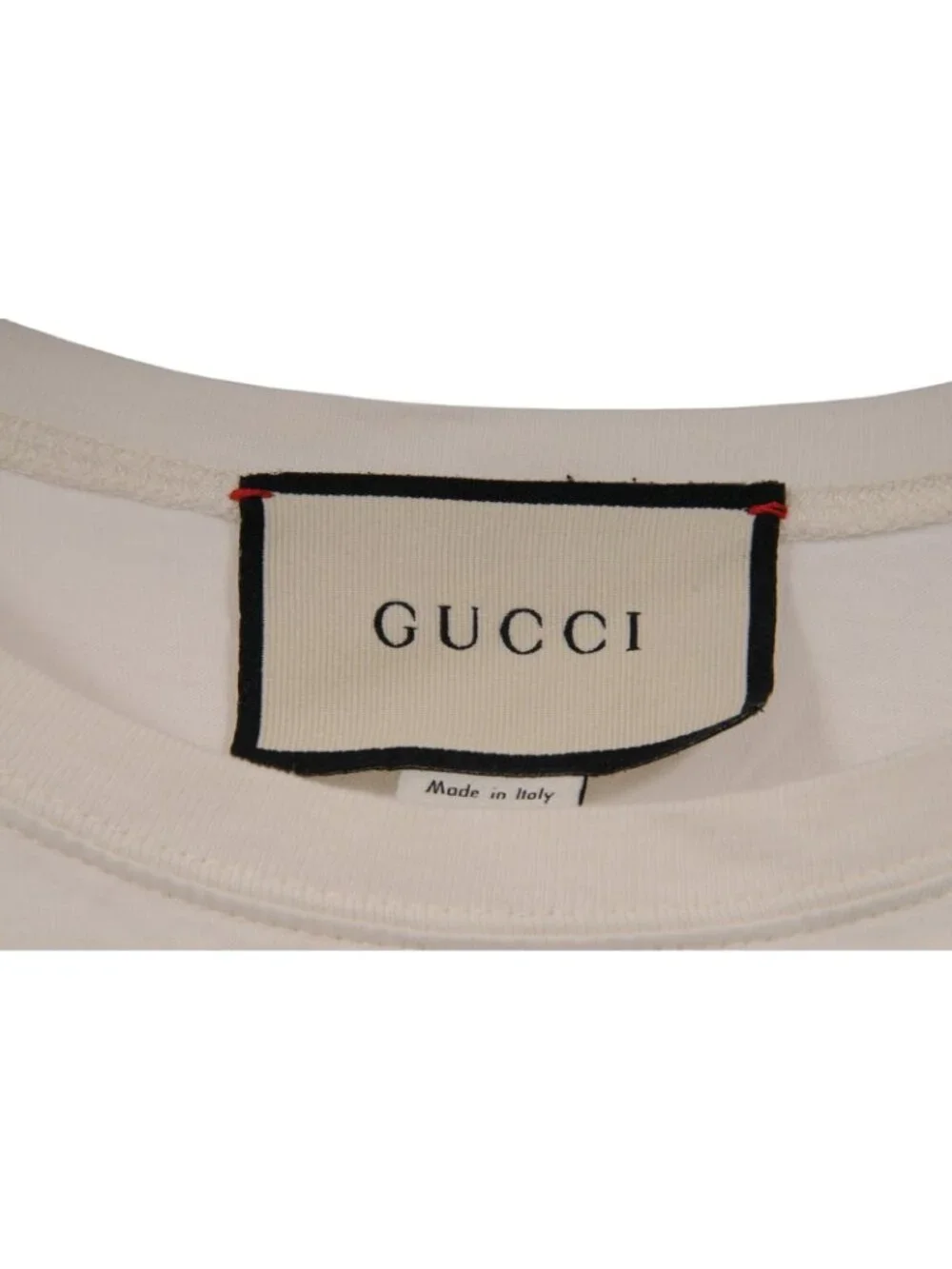 Gucci Mens Russ Meyer Faster Pussycat T Shirt Size Medium Beige Red Short Sleeve